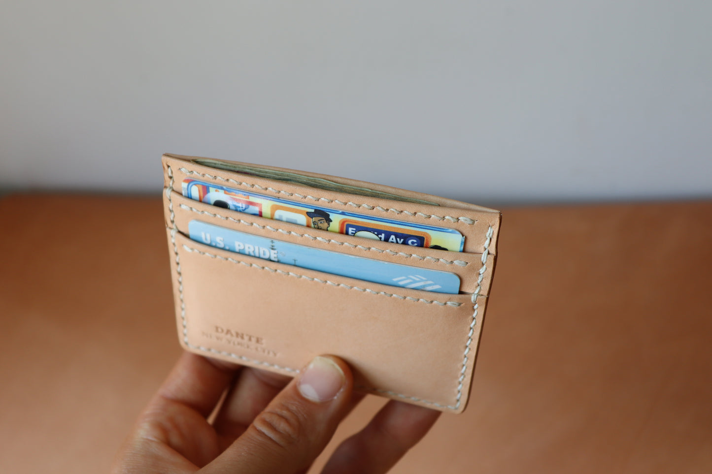 Card Wallet - Natural Vachetta