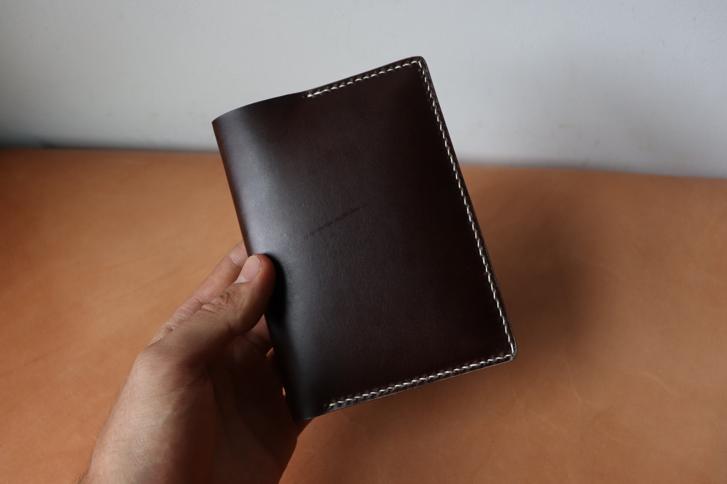 Passport & Journal Holder - Espresso Brown and Natural Vachetta