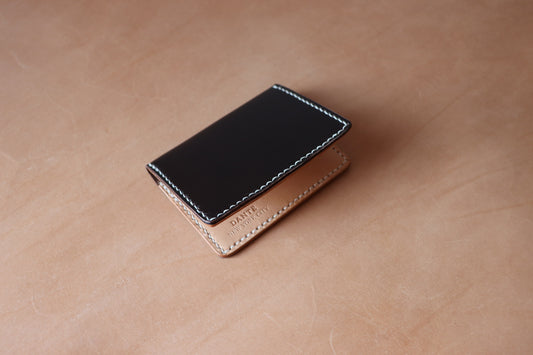 Mini Bifold - Espresso Brown and Natural Vachetta