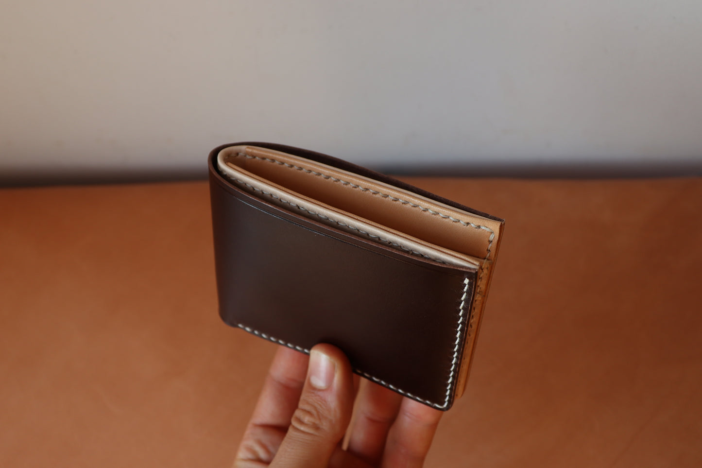 Bifold - Espresso Brown and Natural Vachetta