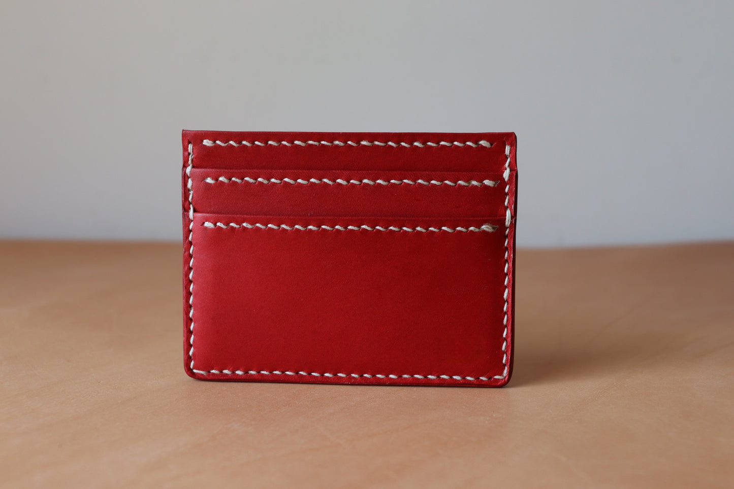 Card Wallet - Red Vachetta