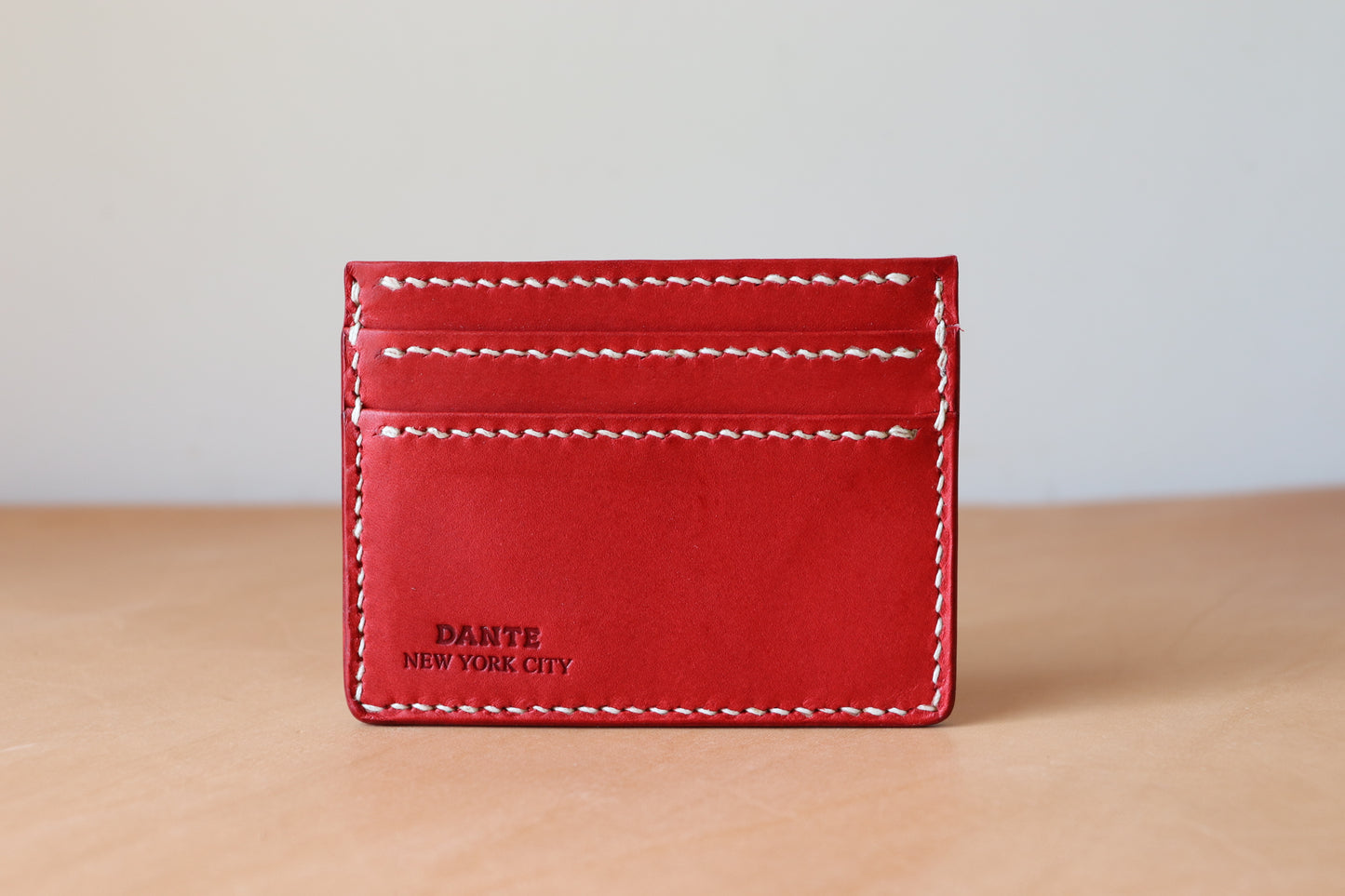 Card Wallet - Red Vachetta