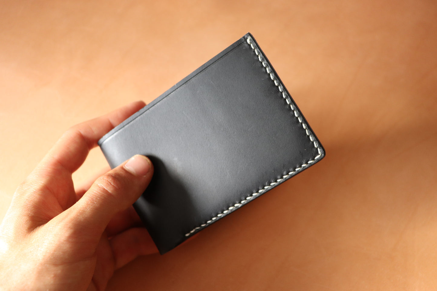 Bifold - Black and Natural Vachetta