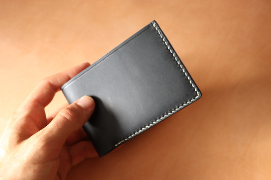 Bifold - Black and Natural Vachetta